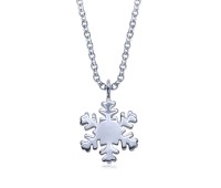 Snowflake Silver Necklace SPE-5619